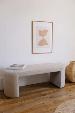 Banc d’entrée en tissu