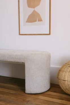 Banc d’entrée en tissu