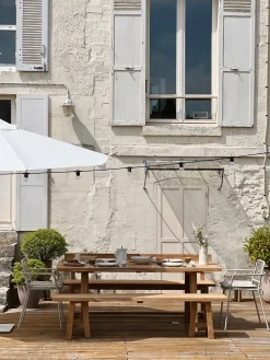 Banc d’exterieur en teck