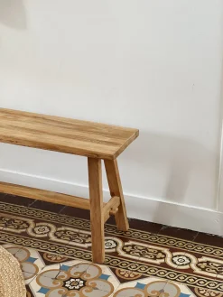 Banc en teck recyclé – 120/140cm