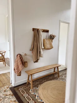 Banc en teck recyclé – 120/140cm