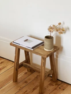 Banc en teck recyclé – 40/50/60cm