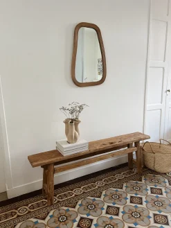 Banc rustique en bois vieilli