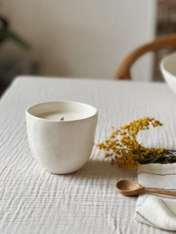 Bougie en céramique – cire de soja – Nelia