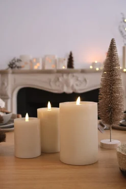 Bougie LED flamme réaliste – 3 tailles