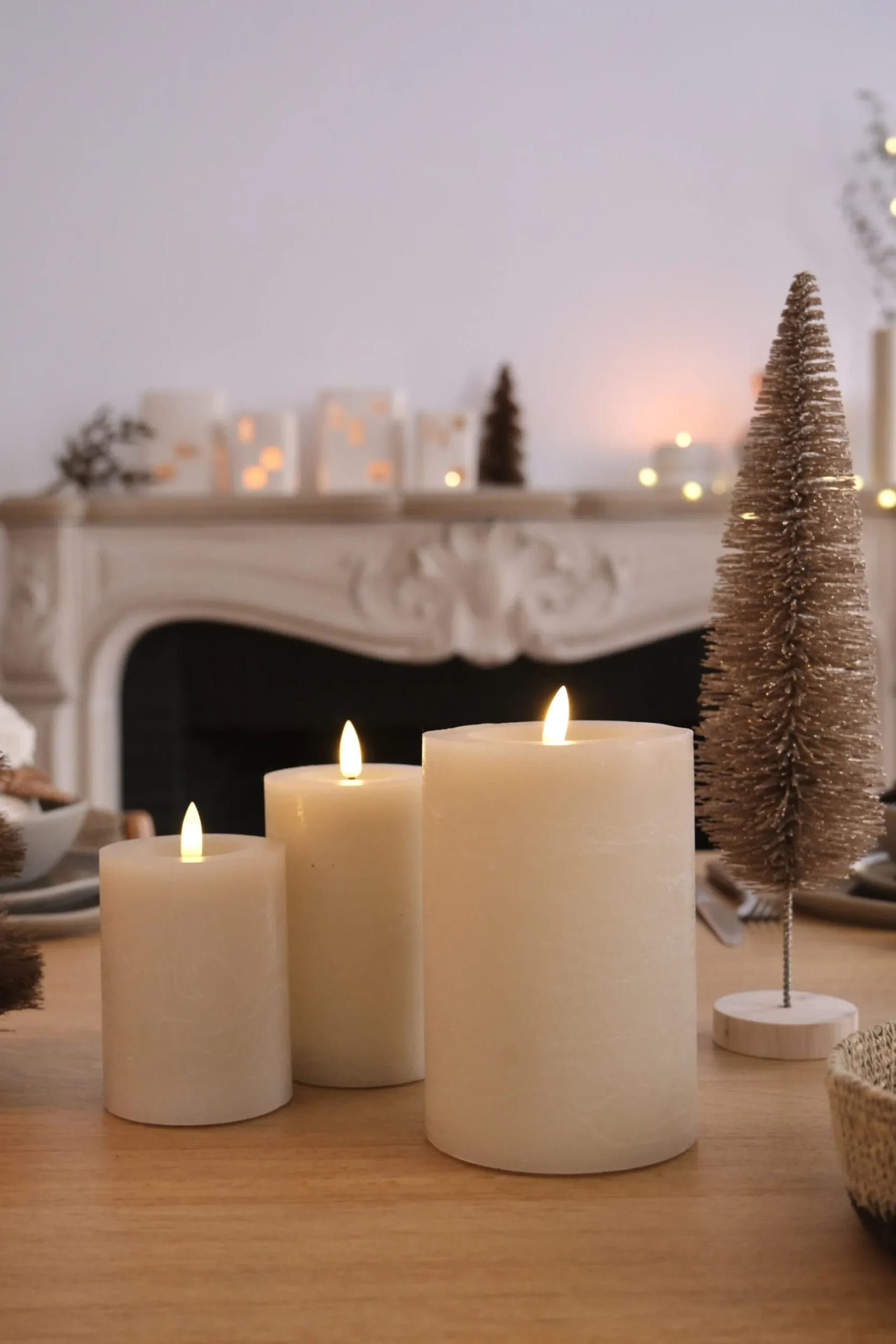 Bougie LED flamme réaliste – 3 tailles