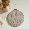 Broderie prénom “personnalisé” Motif fleurs