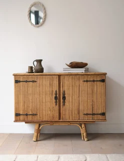 Buffet en rotin tressé vintage style Audoux & Minet