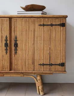 Buffet en rotin tressé vintage style Audoux & Minet