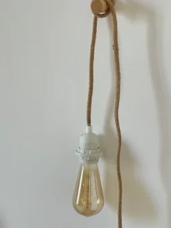 Câble corde électrifié blanc