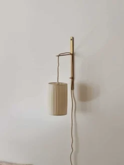 Câble électrifié blanc/ coton