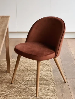 Chaise Velours Terracotta