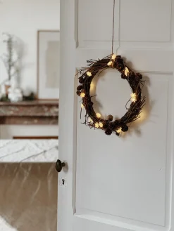 Couronne de Noël en branchages