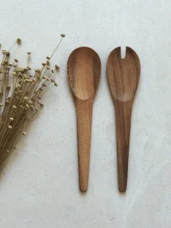 Couverts à salade en bois