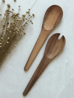 Couverts à salade en bois