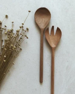 Couverts à salade en bois
