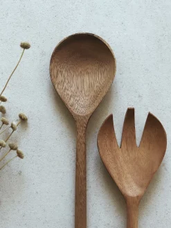 Couverts à salade en bois