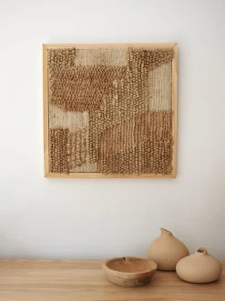 Décoration murale en jute
