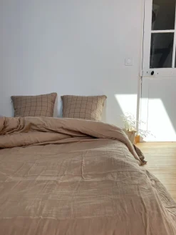 Drap housse en gaze de coton