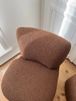 Fauteuil en tissu bouclette – 4 couleurs