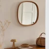 Grand miroir en bois de chêne