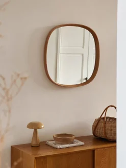 Grand miroir en bois de chêne