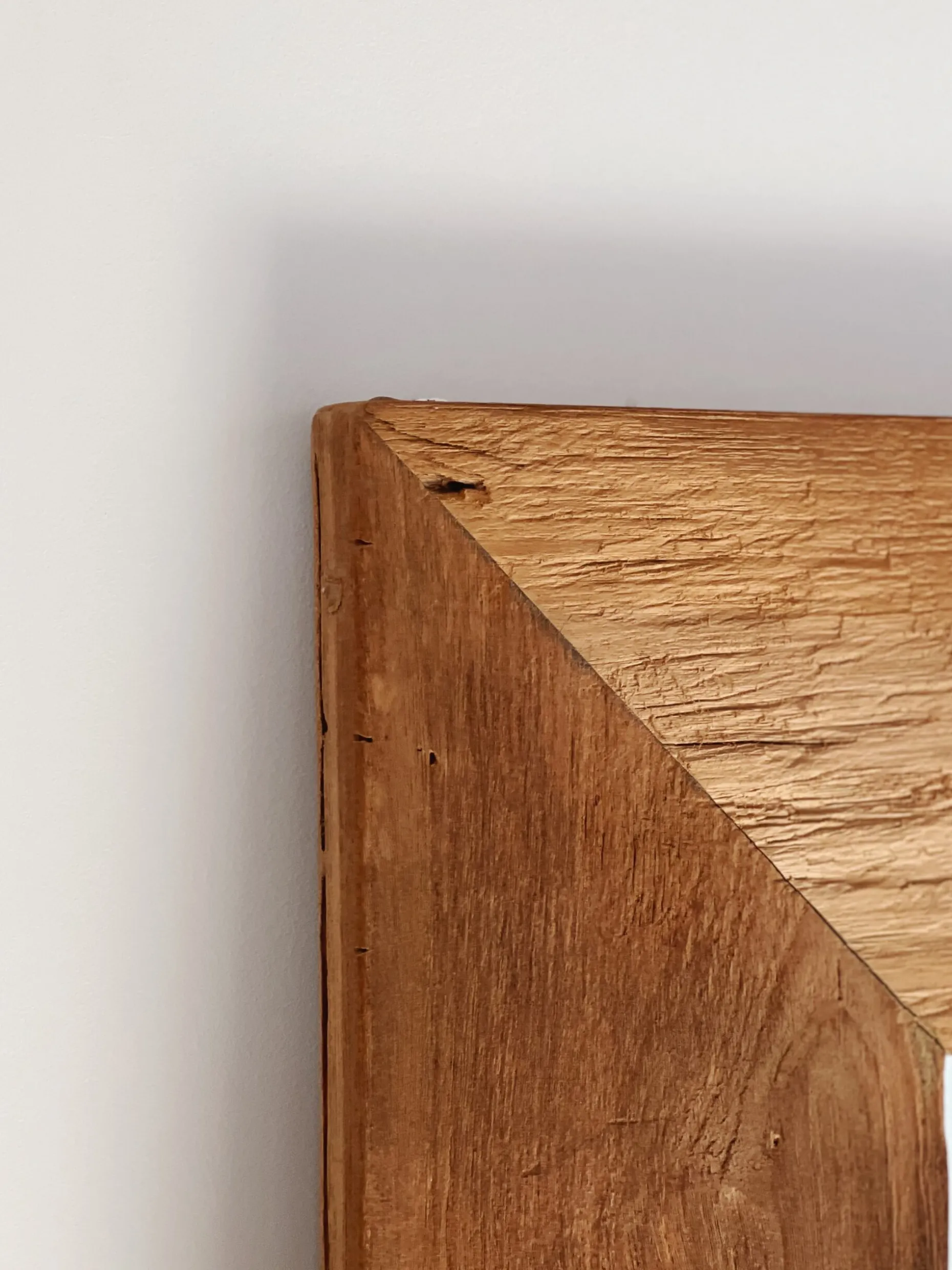 Grand miroir en teck recyclé