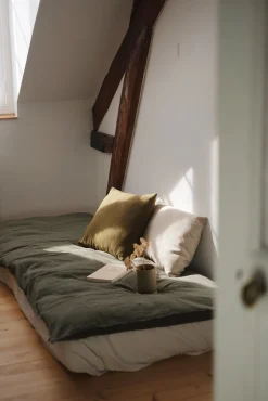 Housse d’édredon lin et coton