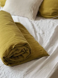 Housse d’édredon lin et coton