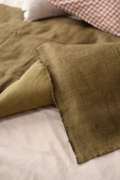 Housse d’édredon vert Olive