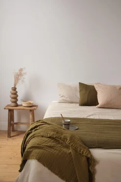 Housse d’édredon vert Olive