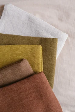 Housse de coussin lin et coton naturel