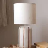Lampe à poser céramique écrue