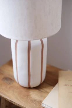 Lampe à poser céramique écrue