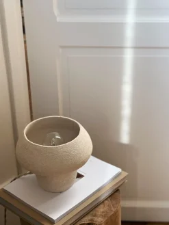 Lampe céramique champignon