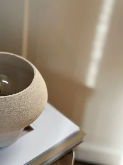 Lampe céramique champignon