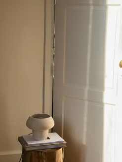 Lampe céramique champignon