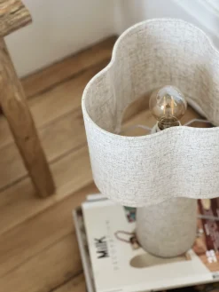 Lampe Rosa en toile beige