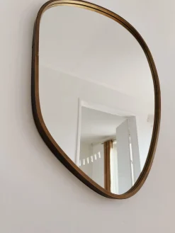 Miroir doré “Bastien”