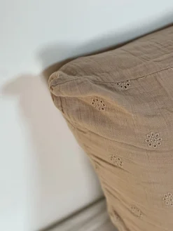 Paire de taies d’oreiller en gaze de coton