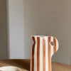 Pichet Rayé Terracotta