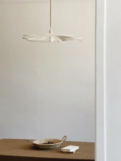 Plafonnier blanc électrifié