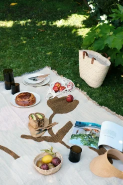 Plaid en coton imprimé