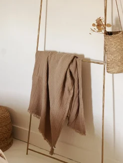 Plaid en gaze de coton