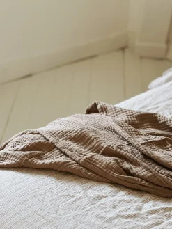 Plaid en gaze de coton