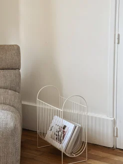 Porte-magazines beige