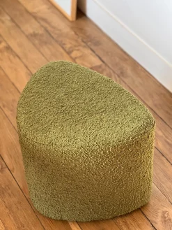 Pouf bouclette de couleur