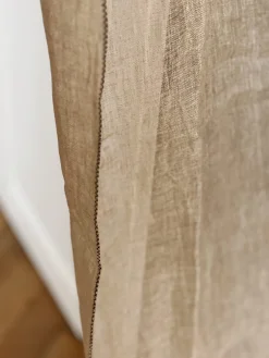 Rideau voilage en lin lavé