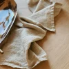 Serviette de table en lin lavé