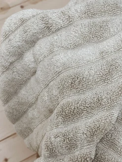 Serviette de toilette gauffrée beige